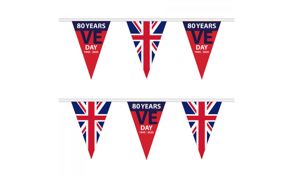 VE Day Triangle 2025 Bunting